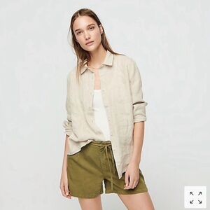 J.Crew Baird McNutt Oat Linen Shirt – Size 2 Slim